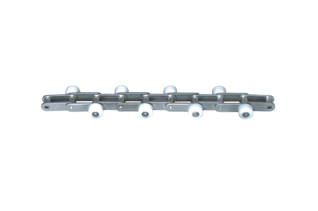 不锈钢侧置大滚轮输送链 Stainless steel side big roller chain